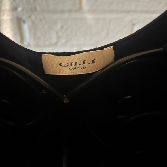 Gilli Navy Maxi Dress with White and Navy Printed Skirt - Picture 4 of 4